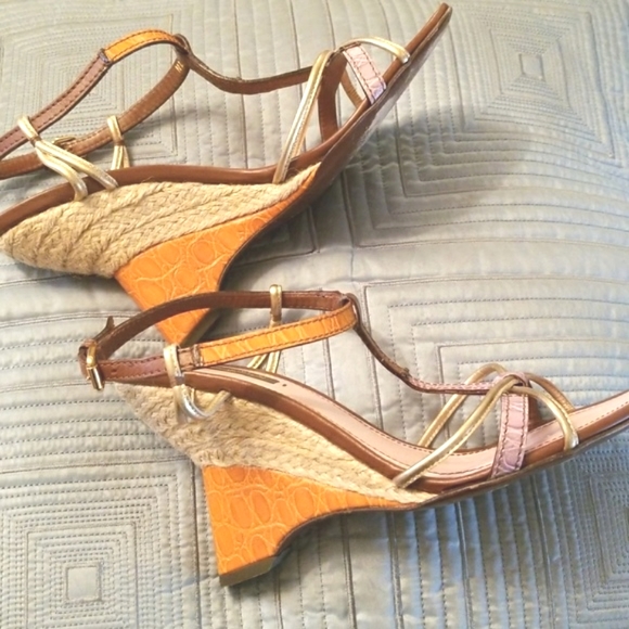 Louis Vuitton Wedges Shoes 100% Authentic. Size 39.5 - Picture 2 of 8